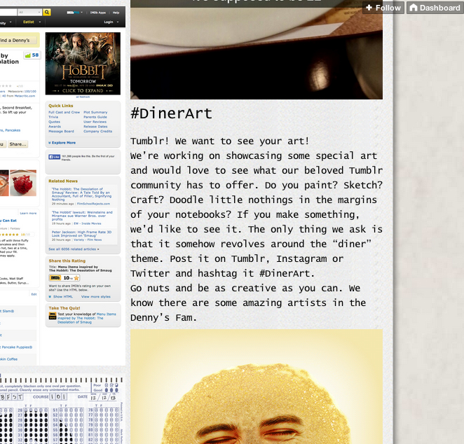 spotlight denny s serves up delicious content on tumblr insights